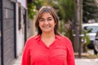 Diputada Schlotthauer en acto del FIT Unidad en San Juan
