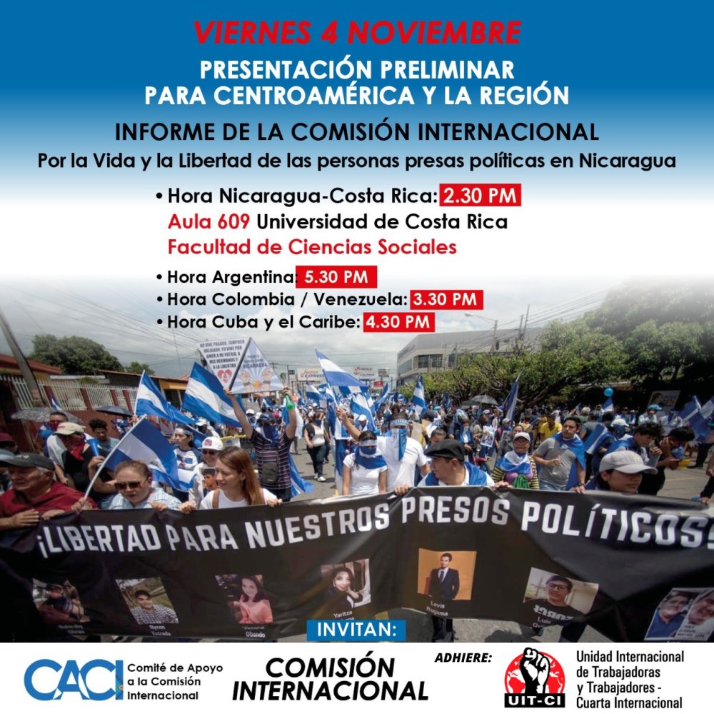 Nicaragua: 4/11/2022 / Por la libertad de los presos políticos