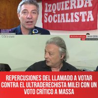 Repercusiones del llamado a votar contra el ultraderechista Milei con un voto crítico a Massa