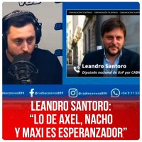 Leandro Santoro: “Lo de Axel, Nacho y Maxi es esperanzador”