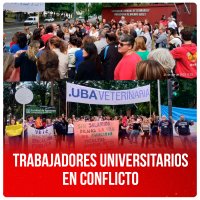 Trabajadores universitarios en conflicto