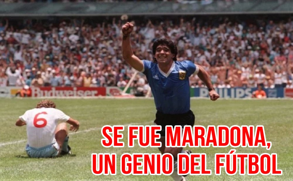 Se fue Maradona, un genio del fútbol