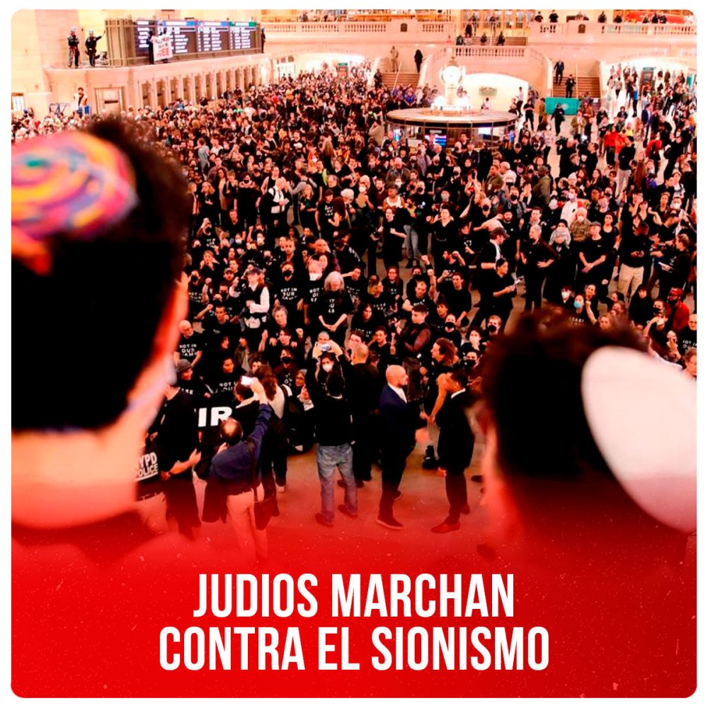 Judios marchan contra el sionismo