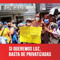 Si queremos luz, basta de privatizadas