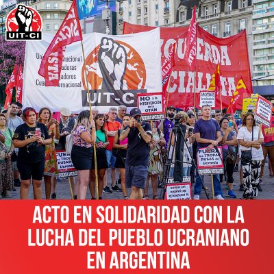 Acto en solidaridad con la lucha del pueblo ucraniano en Argentina