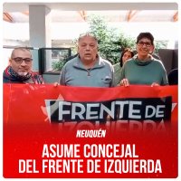 Neuquén / Asume concejal del Frente de izquierda