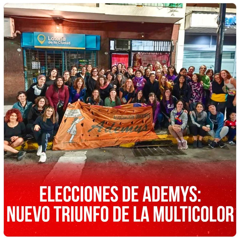 Elecciones de Ademys: nuevo triunfo de la Multicolor