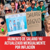 ¡Aumento de salario ya! Actualizado mensualmente por inflación