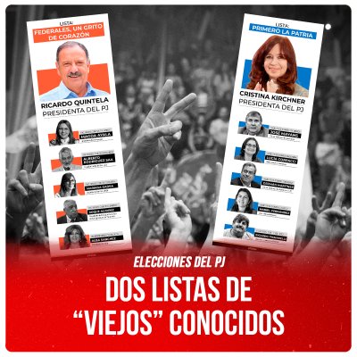 Elecciones del PJ / Dos listas de “viejos” conocidos