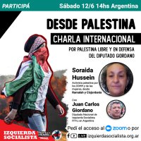 Charla internacional / Desde Palestina, Soraida Hussein