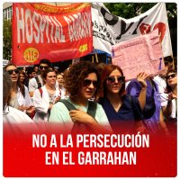 No a la persecución en el Garrahan