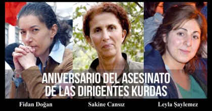 Aniversario deL ASESINATO DE LAS dirigentes KURDAS