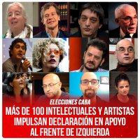 Elecciones CABA / Más de 100 intelectuales y artistas impulsan declaración en apoyo al Frente de Izquierda