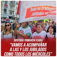 Diputada Trimarchi (CABA) “Vamos a acompañar a las y los jubilados como todos los miércoles”