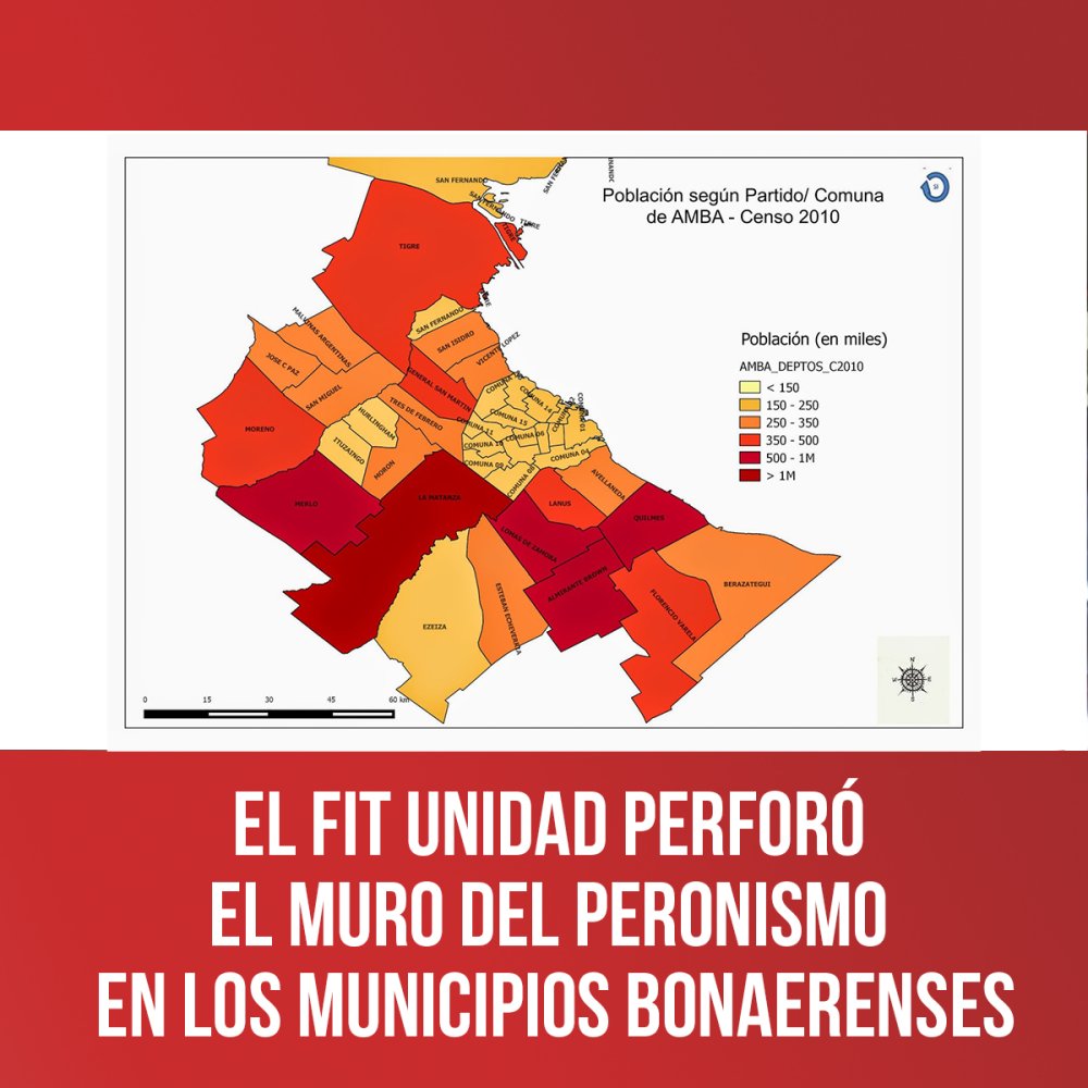 El FIT Unidad perforó el muro del peronismo en municipios bonaerenses