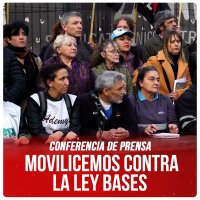 Conferencia de prensa / Movilicemos contra la Ley Bases