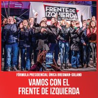 Fórmula presidencial única Bregman-Solano / Vamos con el Frente de Izquierda