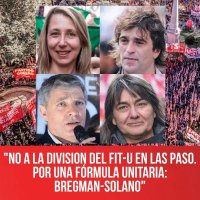 “Proponemos una lista unitaria del FIT-U bajo la fórmula Bregman-Solano”