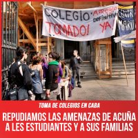 Toma de colegios en CABA / Repudiamos las amenazas de Acuña a les estudiantes y a sus familias