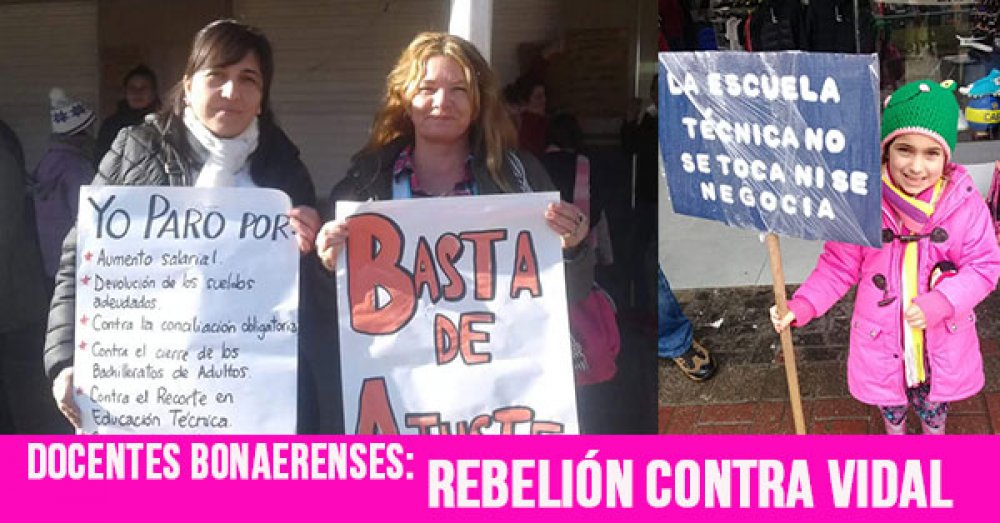 Docentes bonaerenses: Rebelión contra Vidal