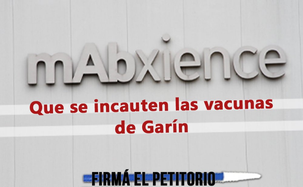 Que se incauten las vacunas de Garín / Petitorio común del FIT-U