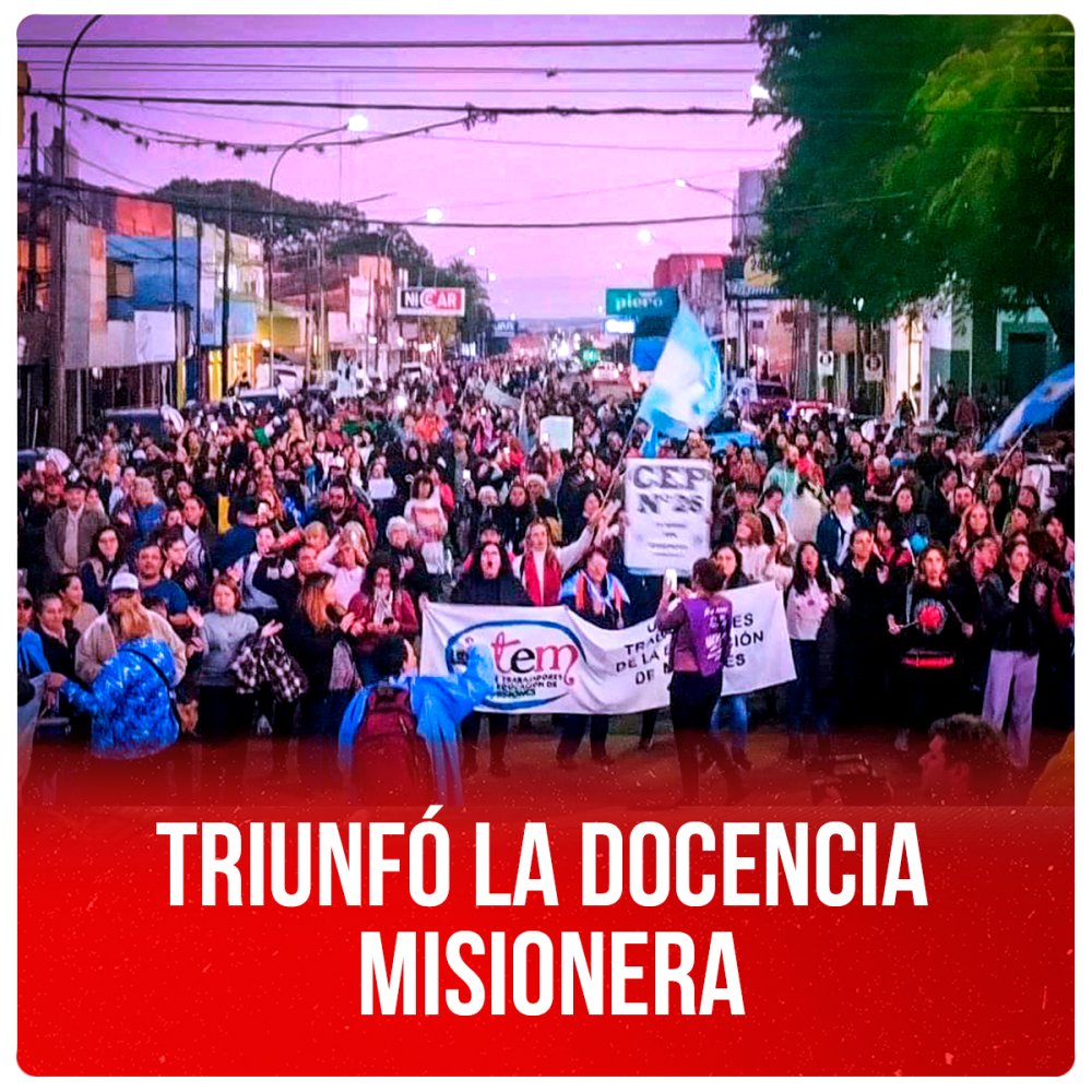 Triunfó la docencia misionera