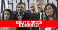 Donda y Solanas con el kirchnerismo