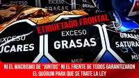 Etiquetado frontal / Ni el macrismo de “Juntos” ni el Frente de Todos garantizaron el quórum para que se trate la ley