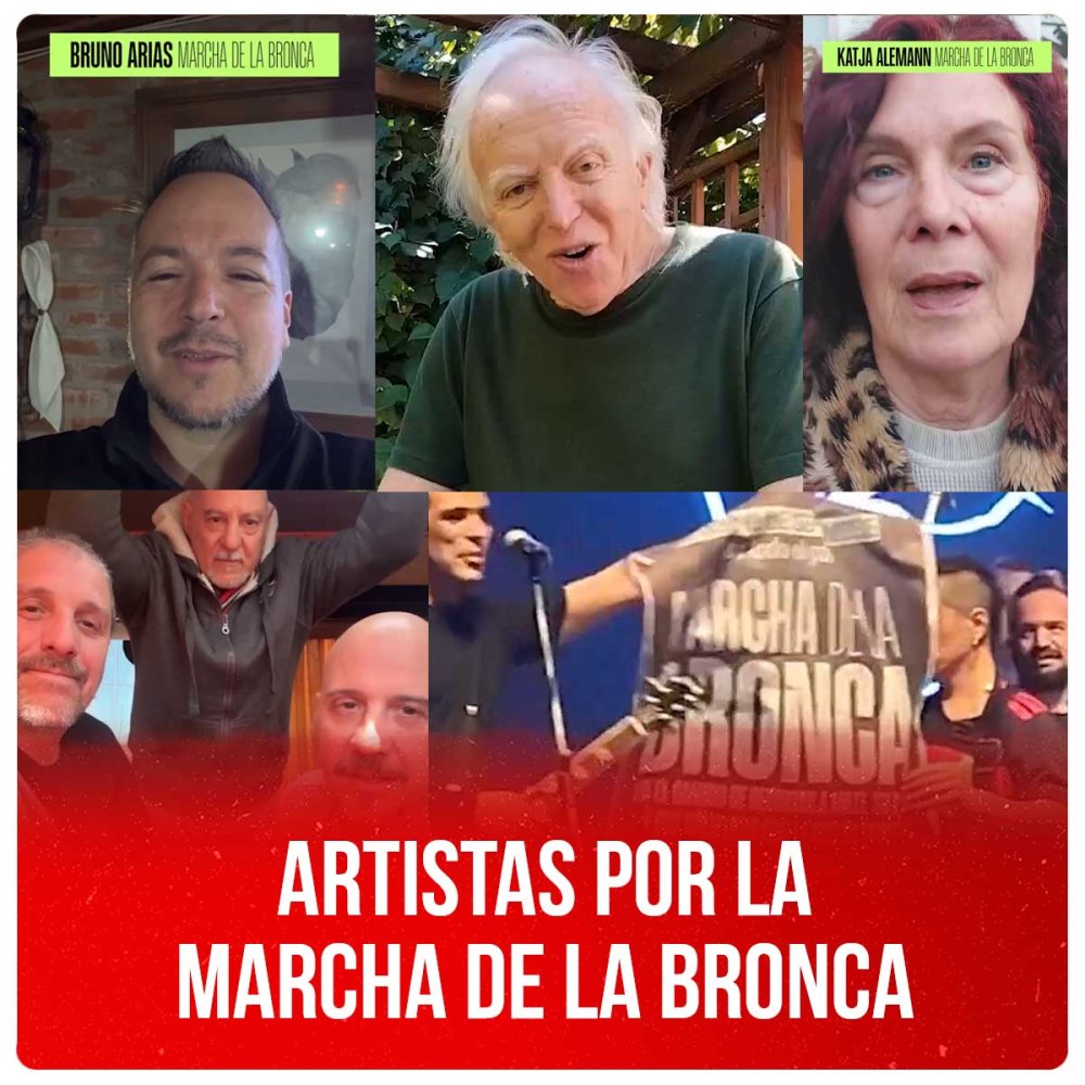 Artistas por la Marcha de la Bronca