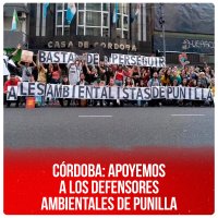 Córdoba: apoyemos a los defensores ambientales de Punilla