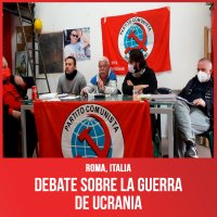 Roma, Italia. Debate sobre la guerra de Ucrania