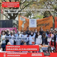 Proyecto de Declaración/ No a la persecución de docentes de Ademys