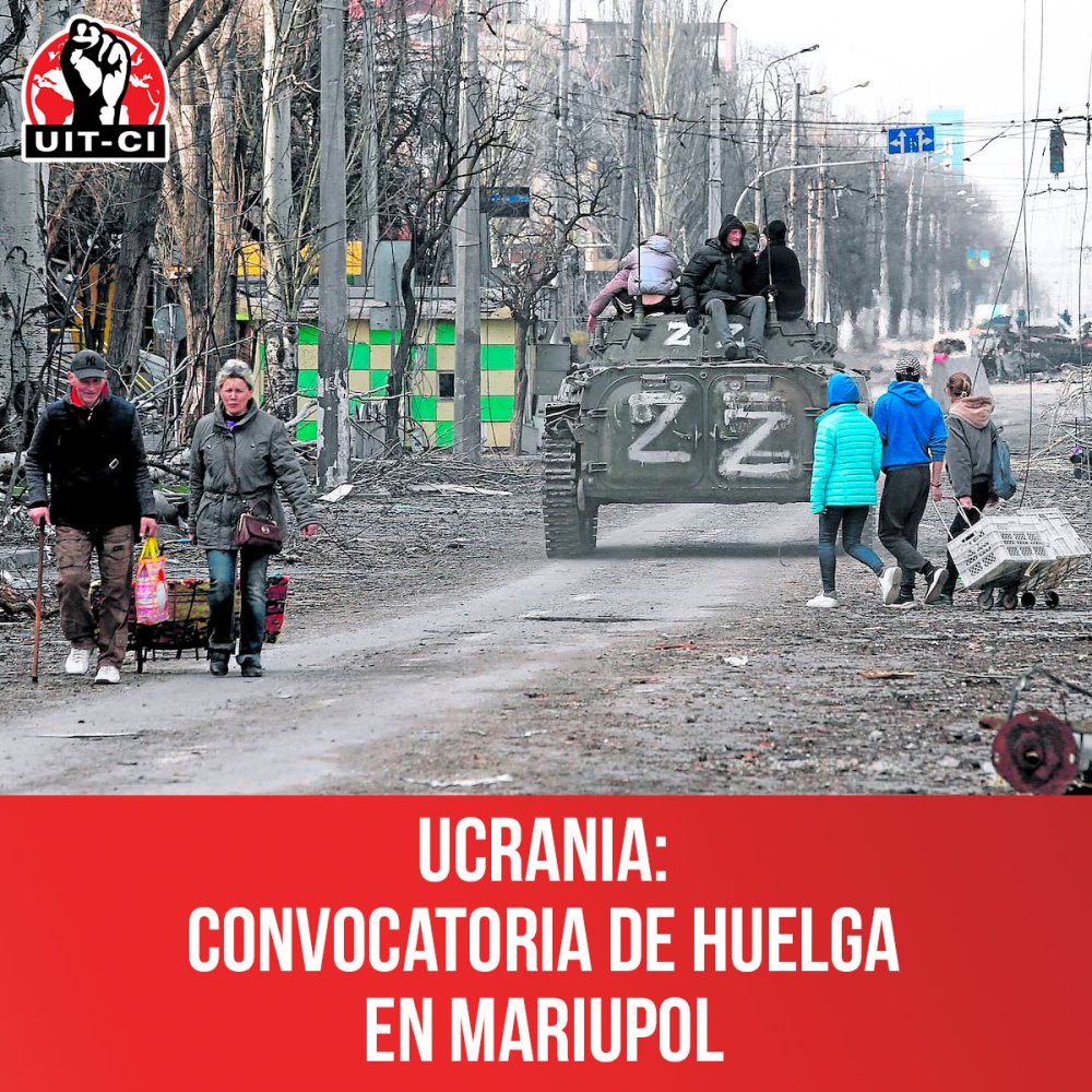 Ucrania: Convocatoria de huelga en Mariupol