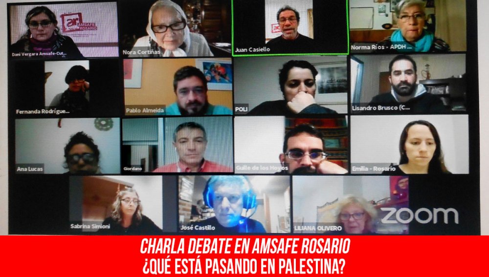 Charla debate en Amsafe Rosario/ ¿Qué está pasando en Palestina?