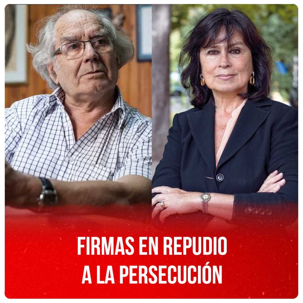 Firmas en repudio a la persecución