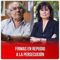 Firmas en repudio a la persecución