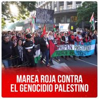 Marea Roja contra el genocidio palestino