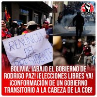 Bolivia: ¡Abajo el gobierno de Rodrigo Paz! ¡Elecciones libres ya! ¡Conformación de un gobierno transitorio a la cabeza de la COB!