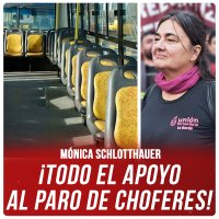 Mónica Schlotthauer “Todo el apoyo al paro de choferes”