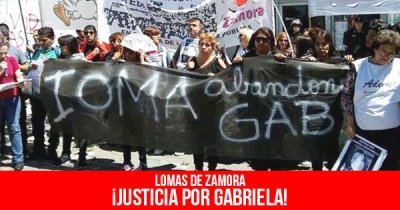 Lomas de Zamora ¡Justicia por Gabriela!