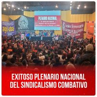 Exitoso plenario nacional del sindicalismo combativo