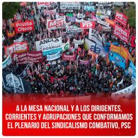 A la Mesa Nacional y a los dirigentes del PSC - 30 agosto 2024