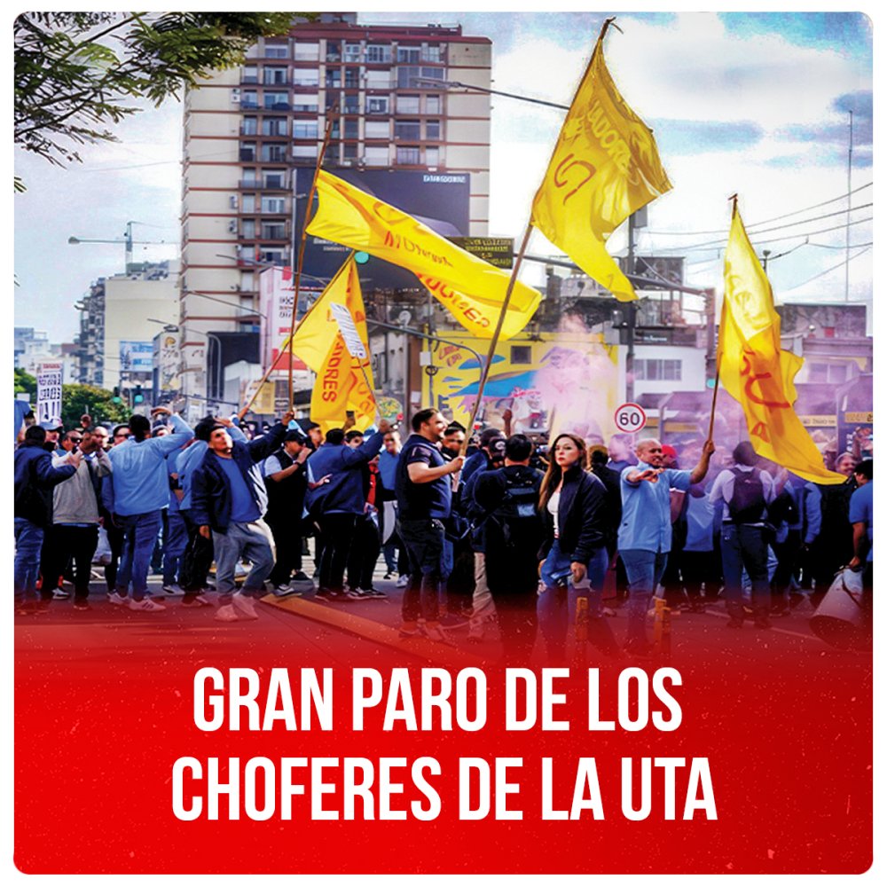 Gran paro de los choferes de la UTA