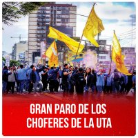 Gran paro de los choferes de la UTA