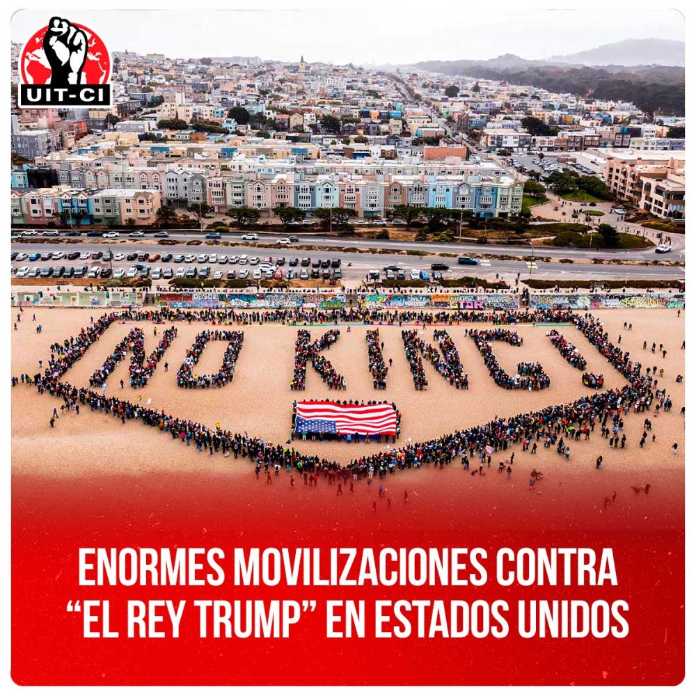 Enormes movilizaciones contra “el rey Trump” en Estados Unidos