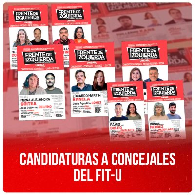 Candidaturas a Concejales del FIT-U
