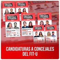 Candidaturas a Concejales del FIT-U