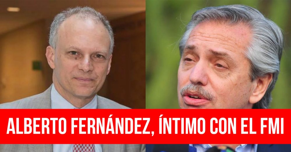 Alberto Fernández, íntimo con el FMI