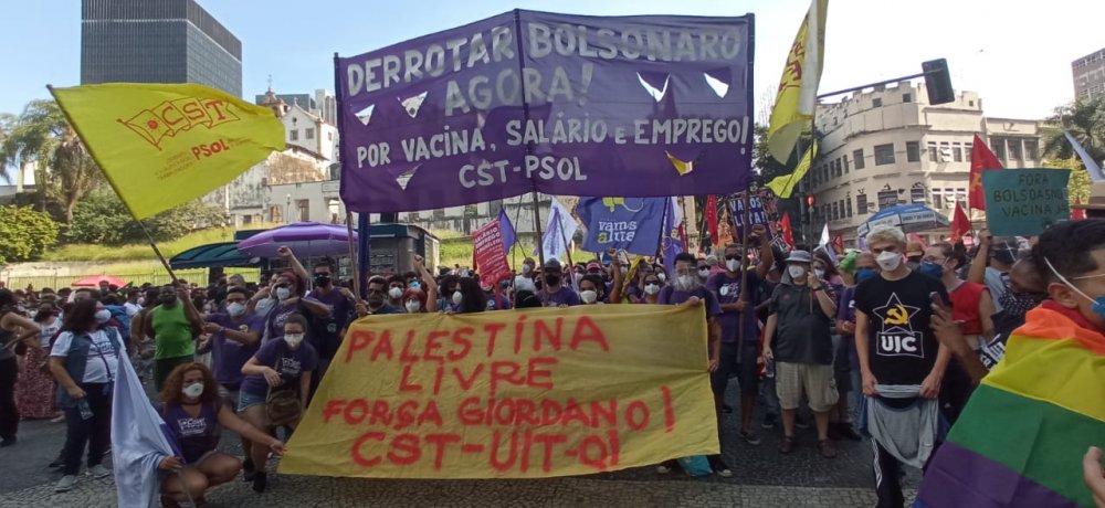 Brasil: Apoyo a la campaña por una Palestina Libre y en defensa de Giordano