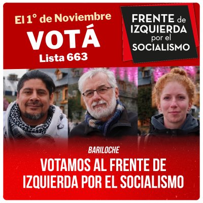 Bariloche / Votamos al Frente de Izquierda por el Socialismo